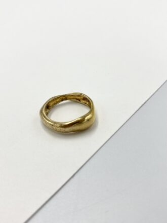 Ασημένιο επιχρυσωμένο δαχτυλίδι