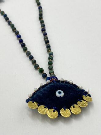 Χειροποίητο κολιέ με ημιπολύτιμες πέτρες