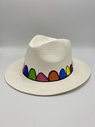 Ζωγραφισμένο καπέλο τύπου Panama