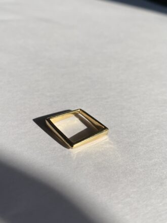 Ασημένιο επιχρυσωμένο δαχτυλίδι