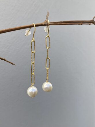 Χειροποίητα σκουλαρίκια με μαργαριτάρια