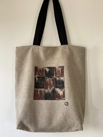 Χειροποίητη τσάντα από λινό ύφασμα