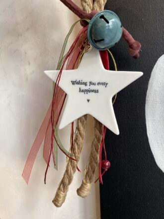 Γούρι αστέρι πορσελάνη