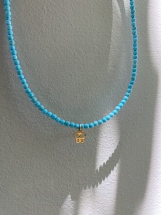 Κολιέ με τιρκουάζ πέτρες