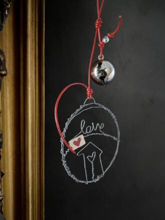 Χειροποίητο ασημένιο συρμάτινο γούρι