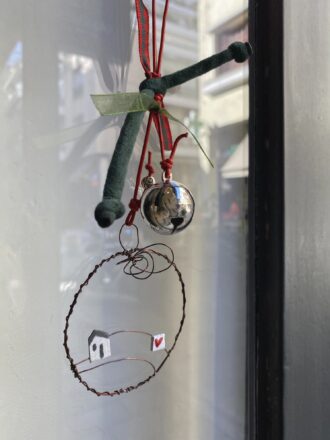 Χειροποίητο συρμάτινο γούρι με σπιτάκι